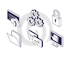 Computer cloud computing gears security data technology internet