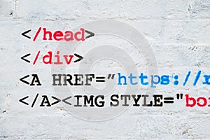 Computer code graffiti