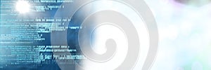 Computer code processing against black and green background, program coding and technology concept