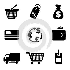 Computer commerce icons