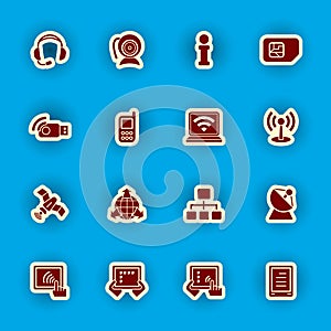 Computer and communication icon set