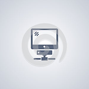 Computer communication, vector best flat icon