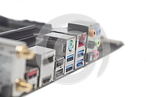 Computer component backpanel USB Audio,Ethernet Connector USB 3,