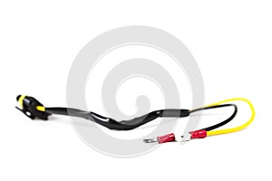 Computer connection plug isolated on a white background