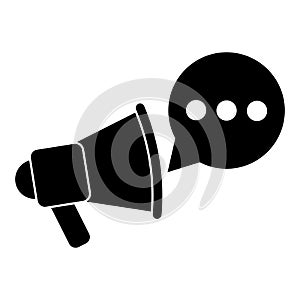 Computer conversation communication bubble speech pictogram