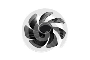 Computer cooler isolated on white background