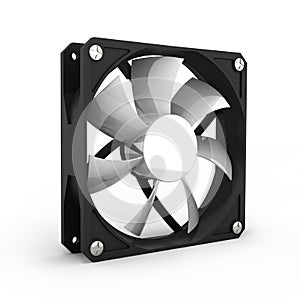 Computer cooler isolated on white background 3d
