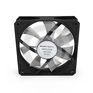 Computer cooler isolated on white background 3d