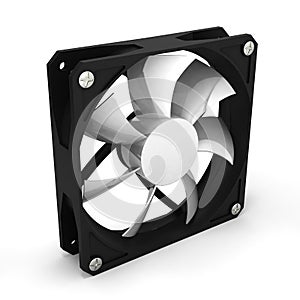 Computer cooler isolated on white background 3d render