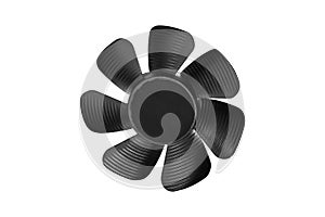 Computer cooler isolated on white