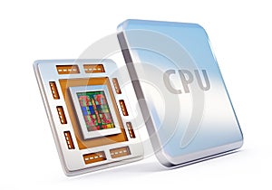 Computer cpu (central processor unit) chip