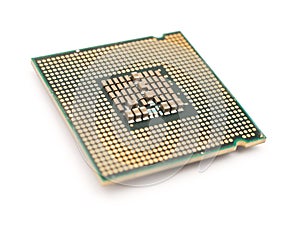 Computer CPU Chip Isolated