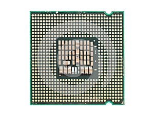 Computer CPU Chip Isolated photo