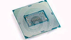 Computer CPU closeup