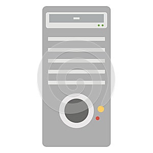 Computer, cpu Color Vector icon which can easily modify or edit