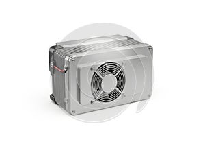 Computer cpu cooler isolated on white background
