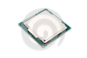Computer CPU Isolated On White