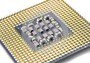 Computer CPU unit closeup