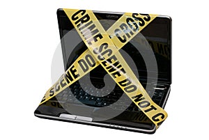 Computer Crime Scene photo