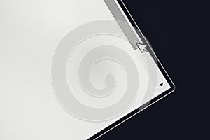 Computer Cursor Arrow on Scroll Bar