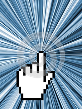 Computer cursor - internet concept
