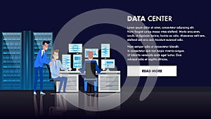 Computer Data Center. Database Admin Workstation