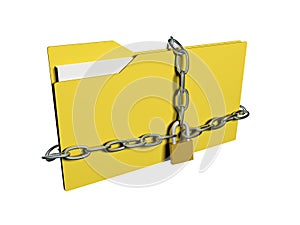 Computer data security concept.