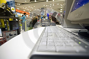 Computer department in a big store