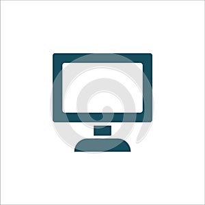Computer Desktop Icon Vector Ilustration