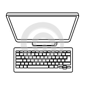 Computer desktop isolated icon