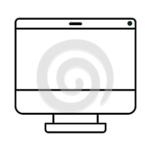 Computer desktop isolated icon