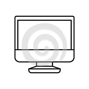 Computer desktop isolated icon