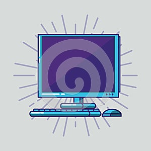 computer desktop isolated icon vector ilustration