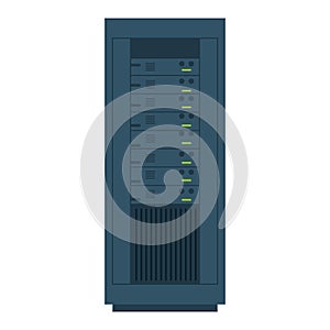 Computer desktop server isolated icon