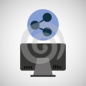 Computer device sharing network icon