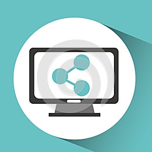 Computer device sharing network icon
