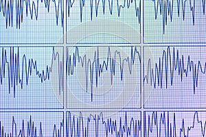 Computer diagram oscillation of CPU cores