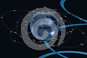 3d rendering, data and earth graphics