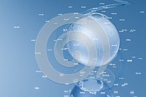 3d rendering, data and earth graphics