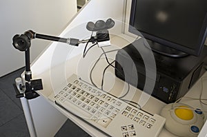 Computer for disabled users. It was equiped with alternate input devices photo