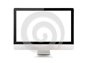 Computer display on white background