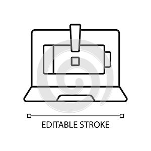 Computer does not charge linear icon