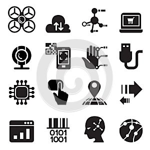 Computer & electronic Technology icon set