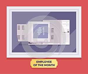 Computer employee of the month winner