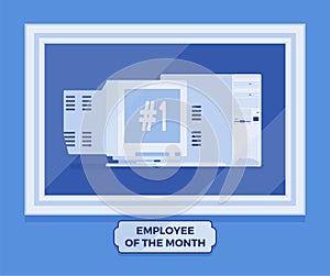 Computer employee of the month winner