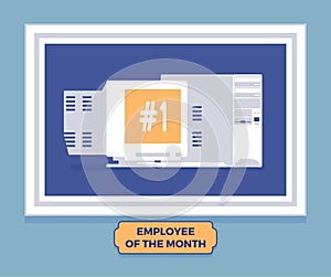 Computer employee of the month winner