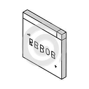 computer error isometric icon vector illustration