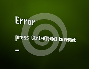 Computer error message