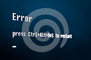 Computer error message