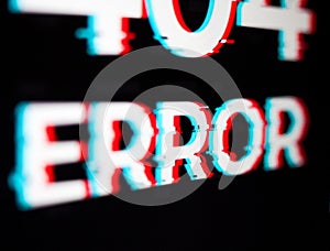 Computer error. 404 error